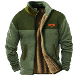 Sil | Camelkleurig fleecejack met dessinmouwen