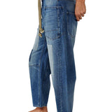 Margaret - Patchwork Trekkoord Jeans
