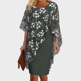 Amalie - Elegante jurkset met bloeiende chiffon top