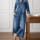 Monica - Denim Katoenen Jumpsuit
