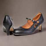 DELACROIX | Zwarte Pumps Met Gesloten Neus Sylvie