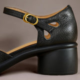 SANNE | PLATFORM SANDALEN MET BANDJE