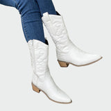 Aneta - Metallic cowboylaarzen